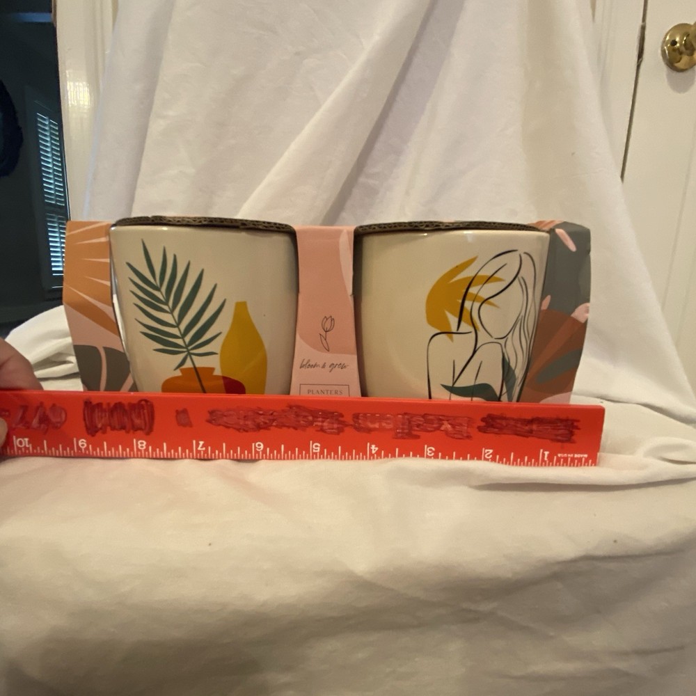 Planter Floral Theme 2piece Mini