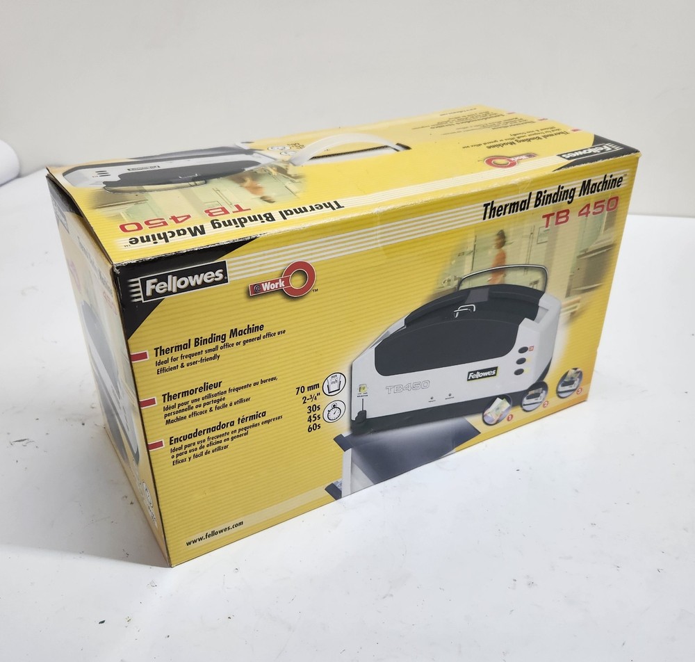 NEW! ~ Fellows TB450 Thermal Binding Machine