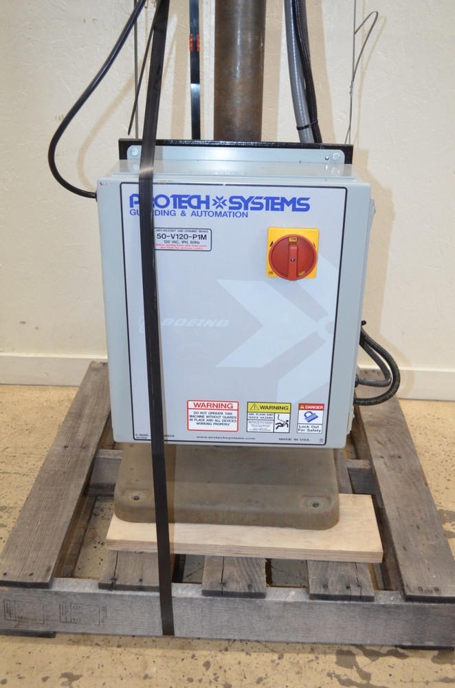 Nice Clausing 15" Variable Speed Floor Drill Press w/ Pro Tech Systems Shield