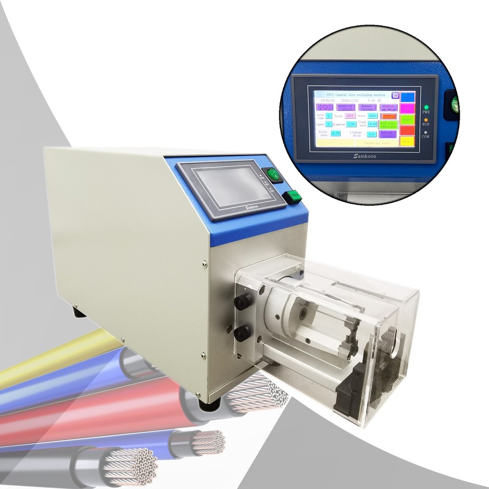 110V Semi-Automatic MAX 9-Layer Coaxial Electrical Cable Wire Stripping Machine