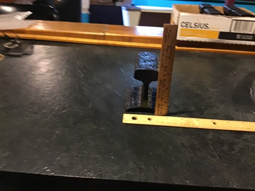 3” piece of northeastern pa coal mine track