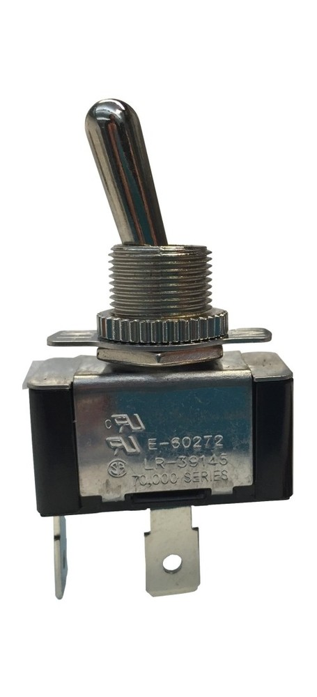 Toggle Tab Switch 20 amps Single Pole Toggle Silver Silver