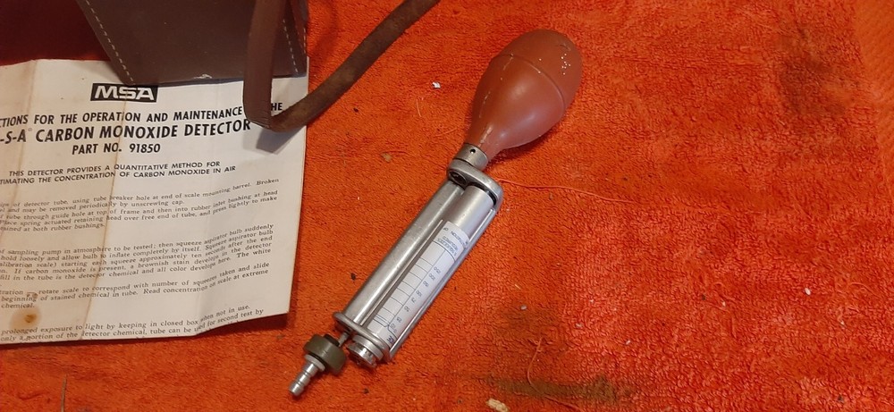 carbon monoxide detector 91850 msa vintage