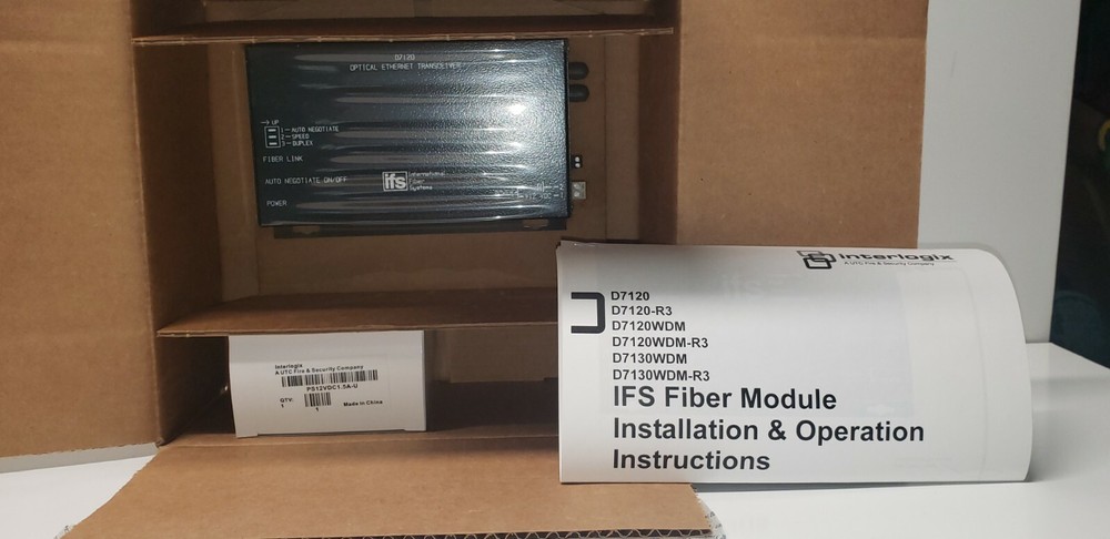 IFS  Optical Ethernet Transceiver D7120 Interlogix GE Security