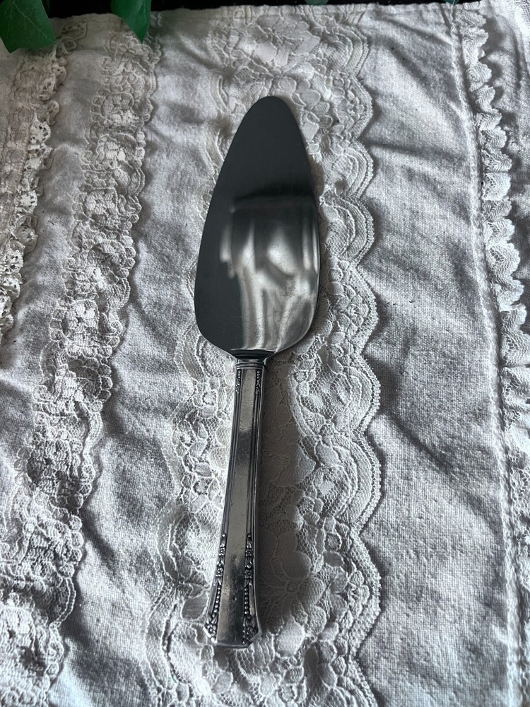 Cake server silver plated & stainless steel 10"