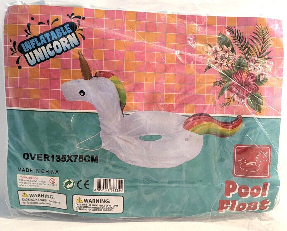 Inflatable Unicorn Kid's Pool Float - 54" x 31"
