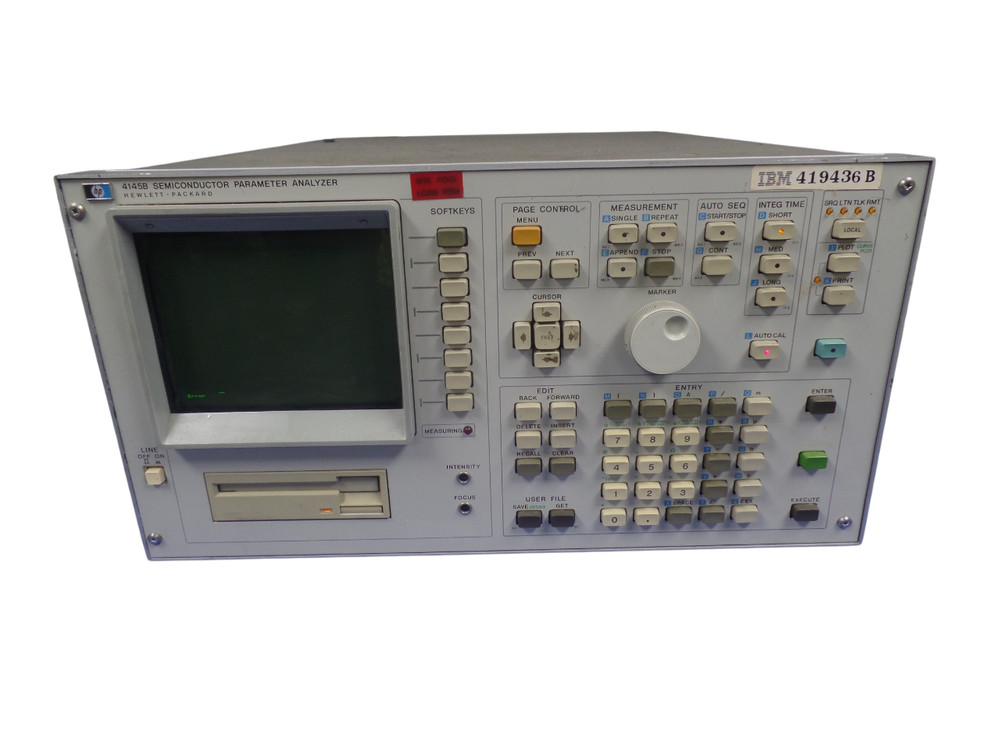 HP 4145B Semiconductor Parameter Analyzer - Free Shipping