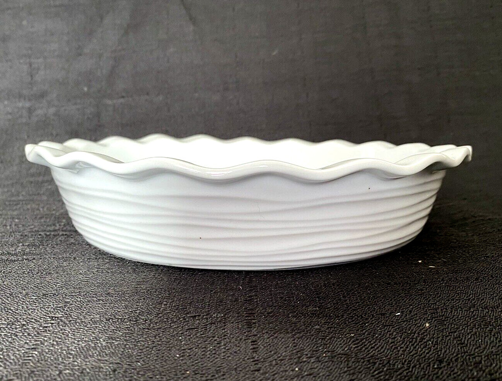 Kitchen & Table 9" Vitrified Porcelain Oven-to-Table Pie Plate/Dish