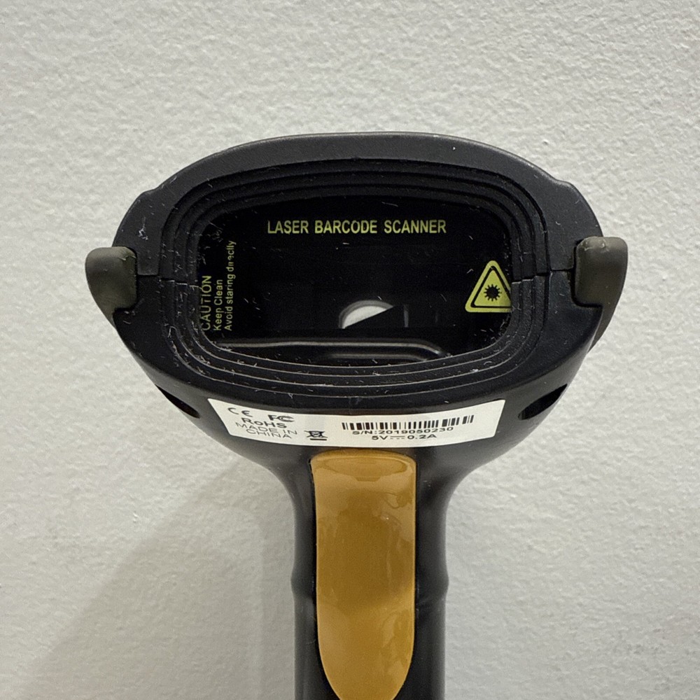Barcode Scanner RoHS Handheld 4209 SR 2015 Black and Orange Tested Works