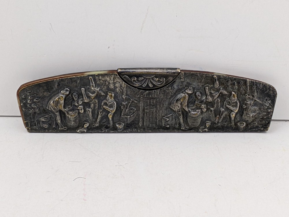 Vintage Repose Silver Comb Holder & Comb Marked DENMARK