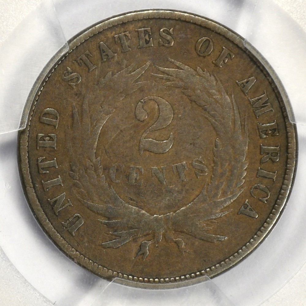 1872 2C TWO CENT ~ PCGS VG08