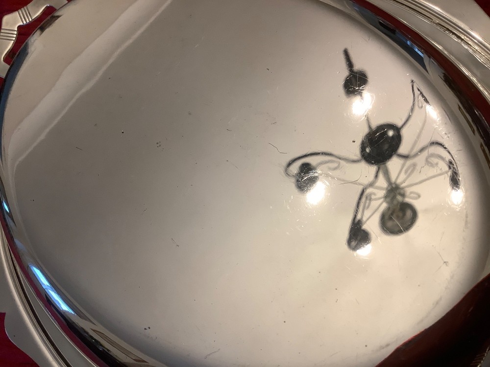 Vintage Yeoman Silver Plate Entree Serving Dish