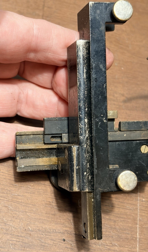 Vtg Spencer Mechanical Stage Microscope Caliper Accessory for Laboratory