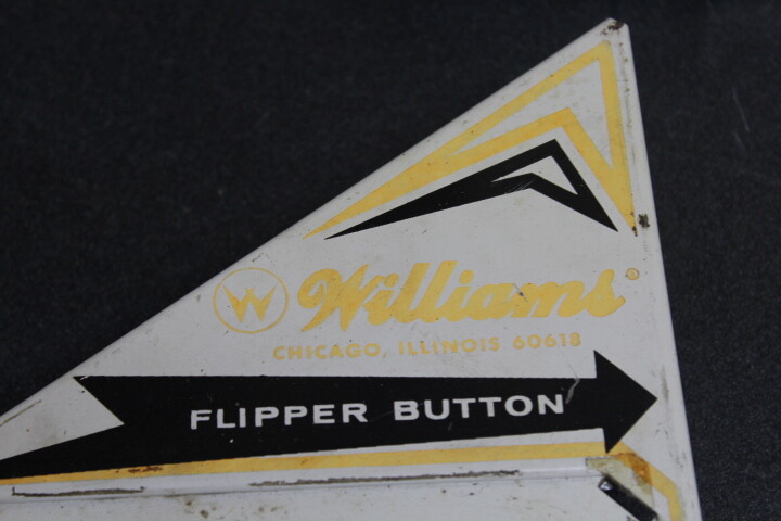 William's PAT HAND Pinball Machine Apron