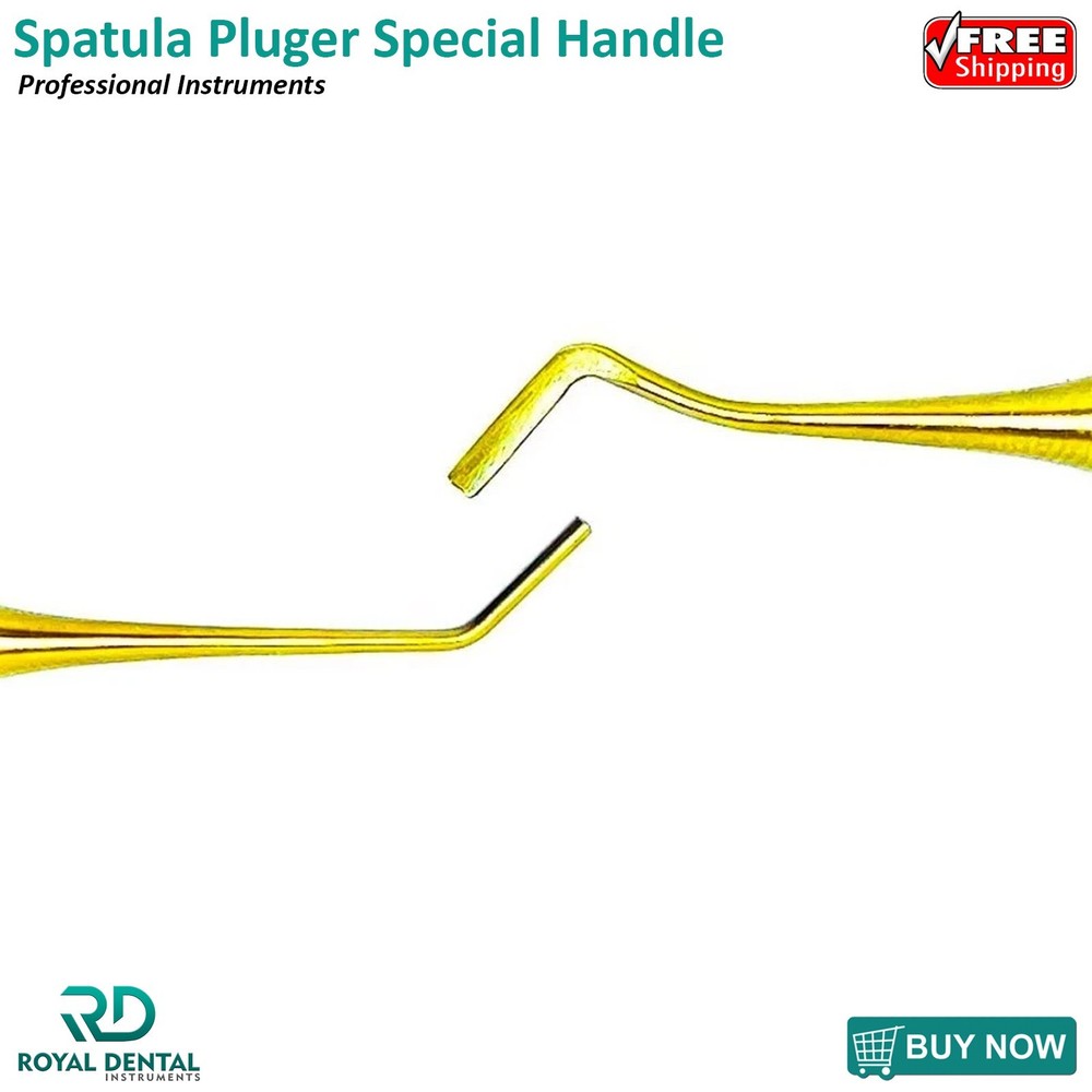 Dental Composite Filling Instruments Spatula & Plugger Titanium Gold Tips