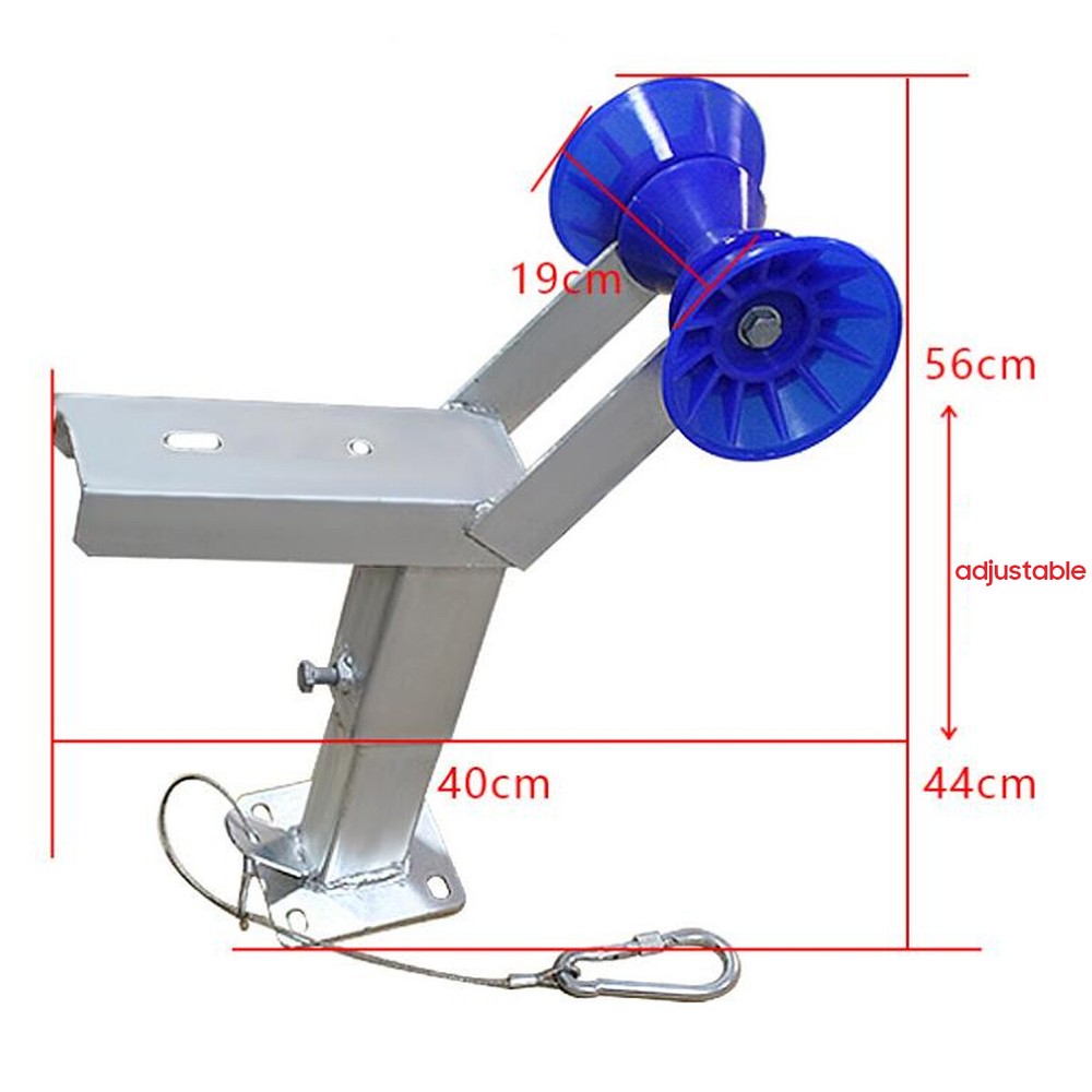Adjustable Boat Trailer Winch Stand with Roller; Boat Trailer Winch Post