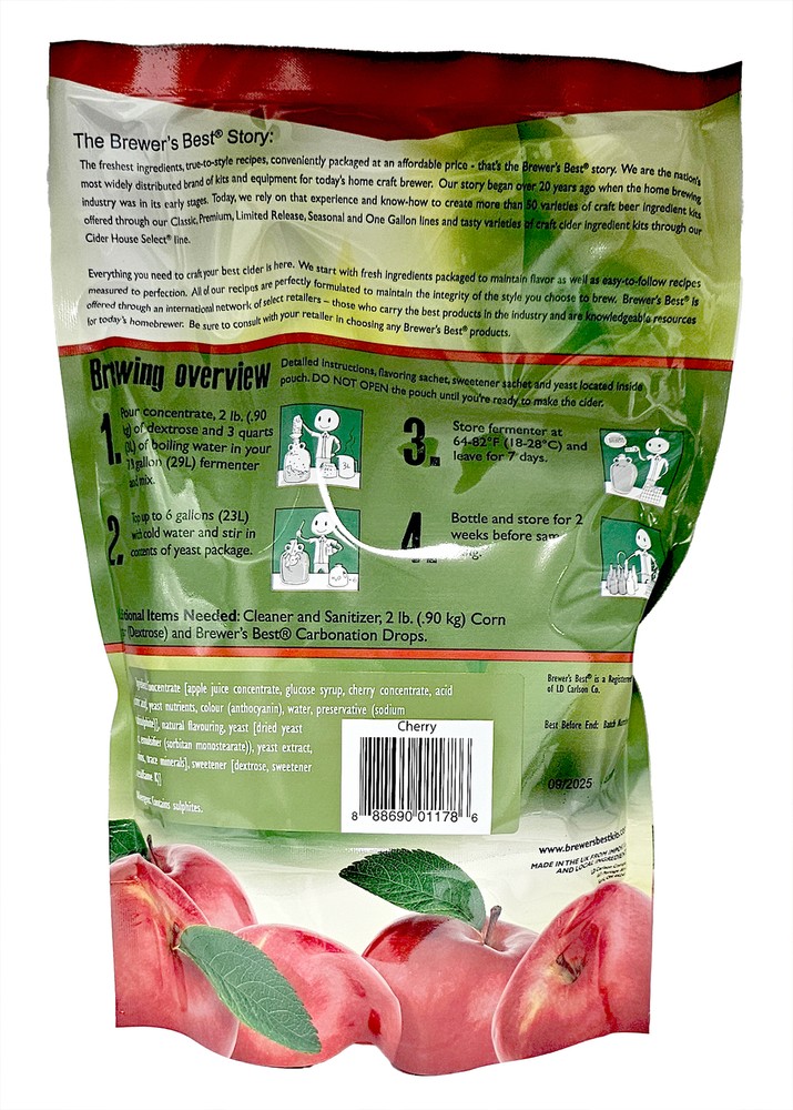 Gluten Free Cider House Select Cherry Cider Making Kit