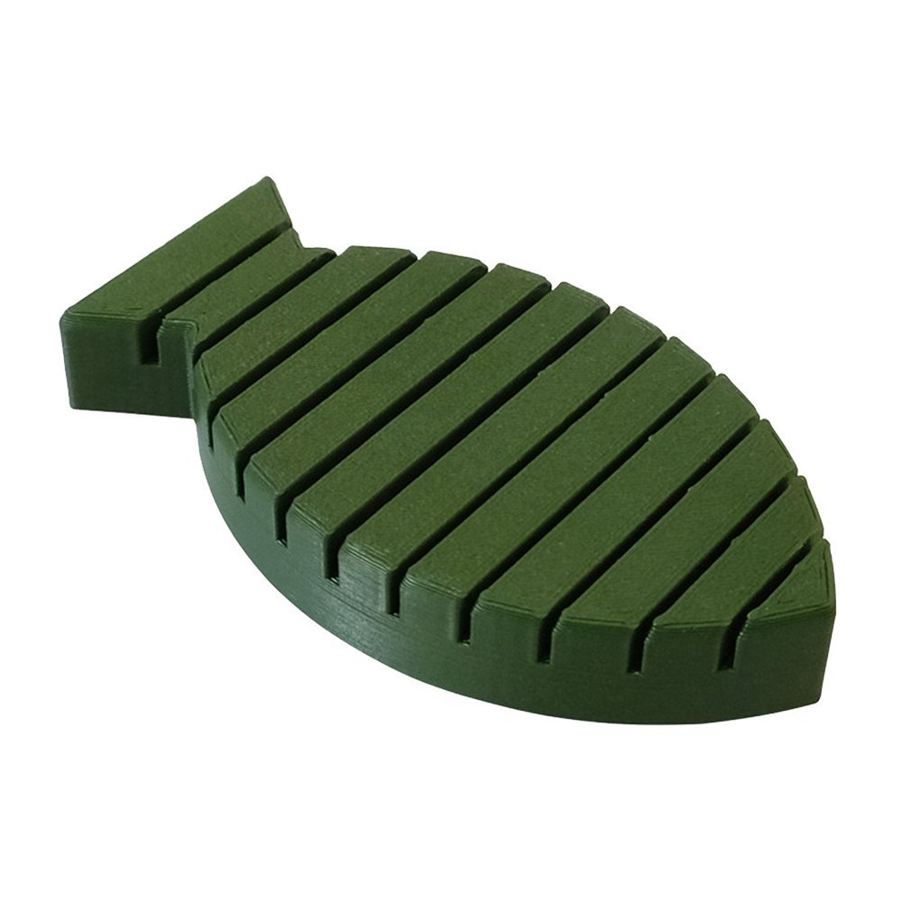 Plastic Fly Tying Block Tool Effectively Holds Feathers for Easy Use in Tying