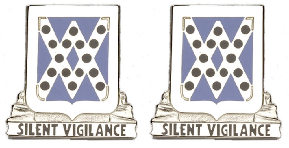 524th MILITARY INTELLIGENCE BATTALION Distinctive Unit Insignia - Pair - SILENT