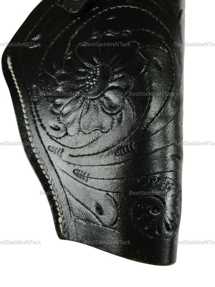 LEATHER HOLSTER RUGER GP100 357 MAG 4.2 INCH OWB OPEN BOTTOM