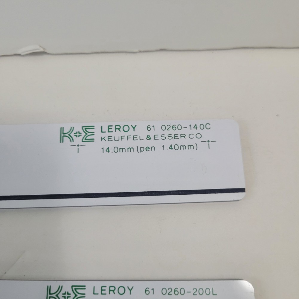 K&E Leroy Drafting Scriber Set Kit with Templates 1981 Vintage Engineering Tools