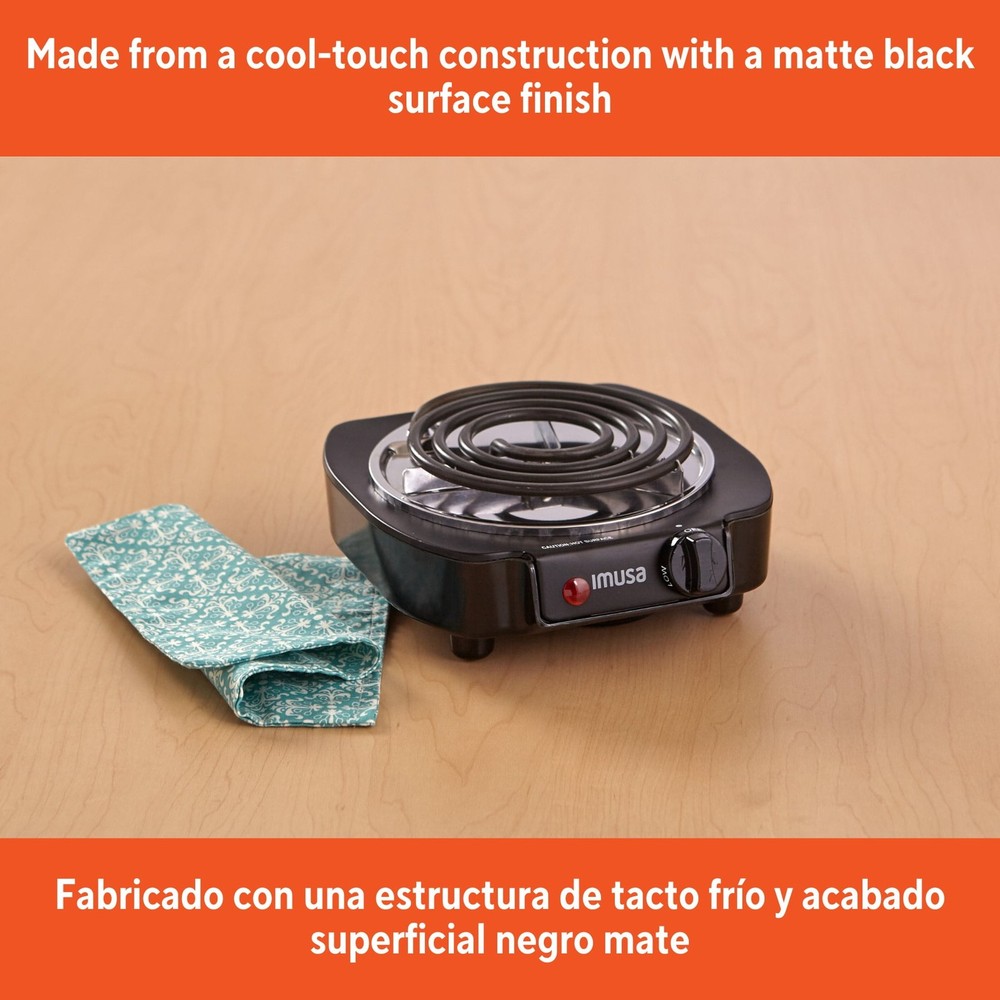 Single Electric Burner, Black
