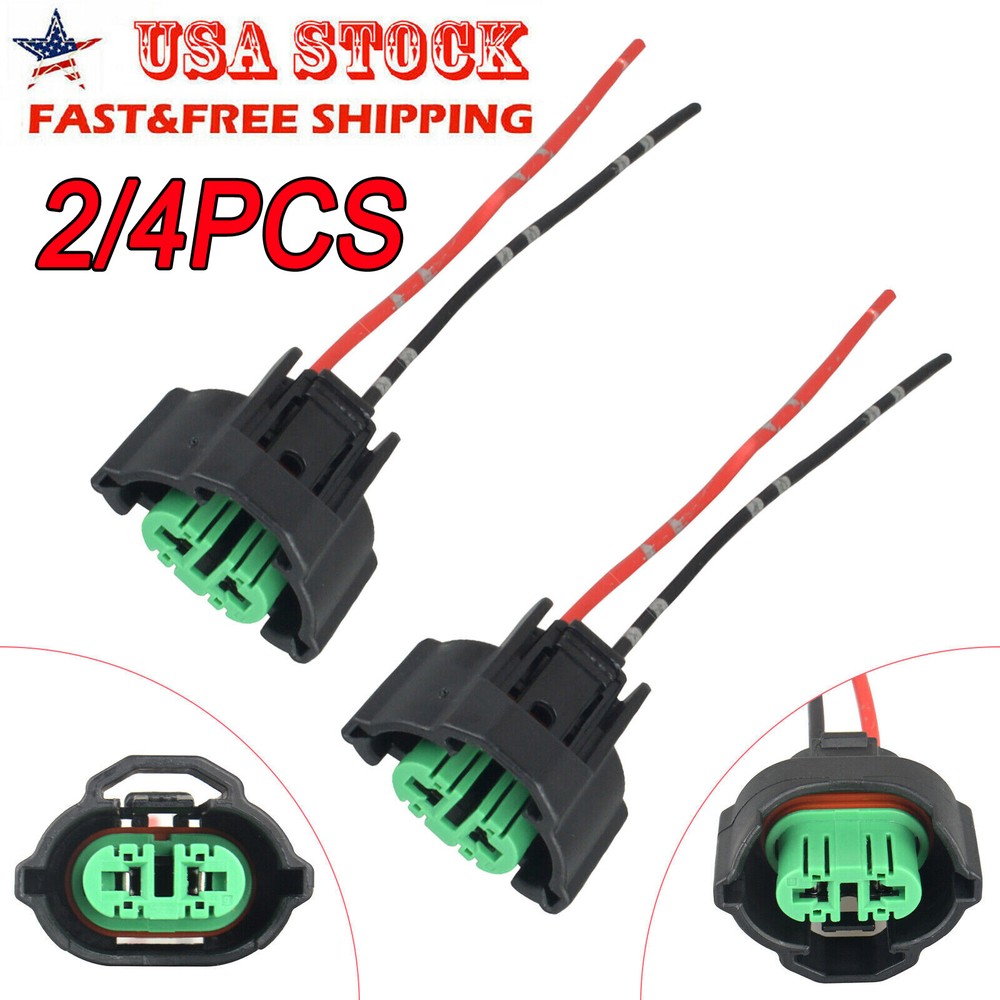 Wire Pigtail Female C H11 Two Harness Fog Light Bulb Lamp Connector Socket Plug
