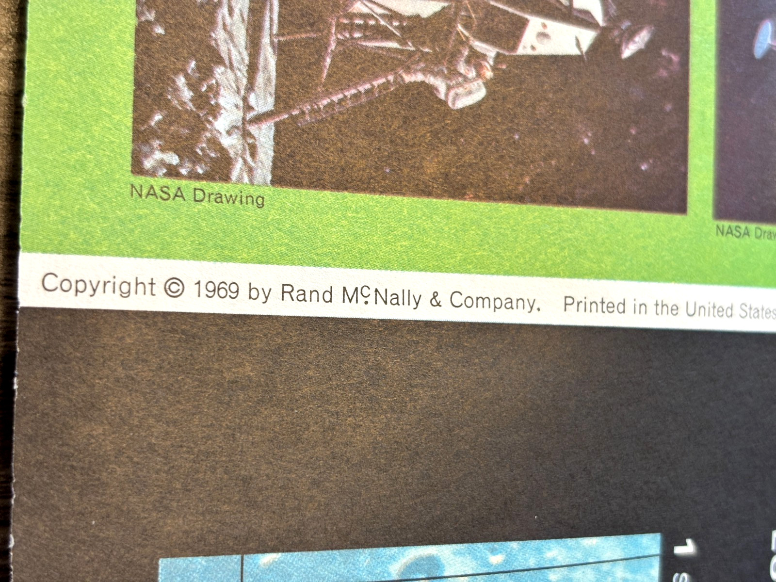 Vtg 1969 Rand McNally Official Map of the Moon NASA Folding Paper Apollo Mission