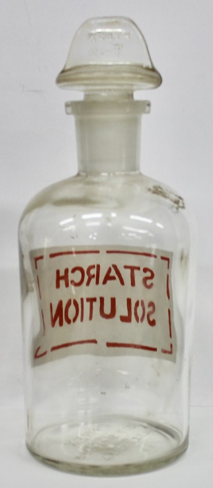 Original Vintage Pyrex T-19 Starch Solution Bottle w/Stopper