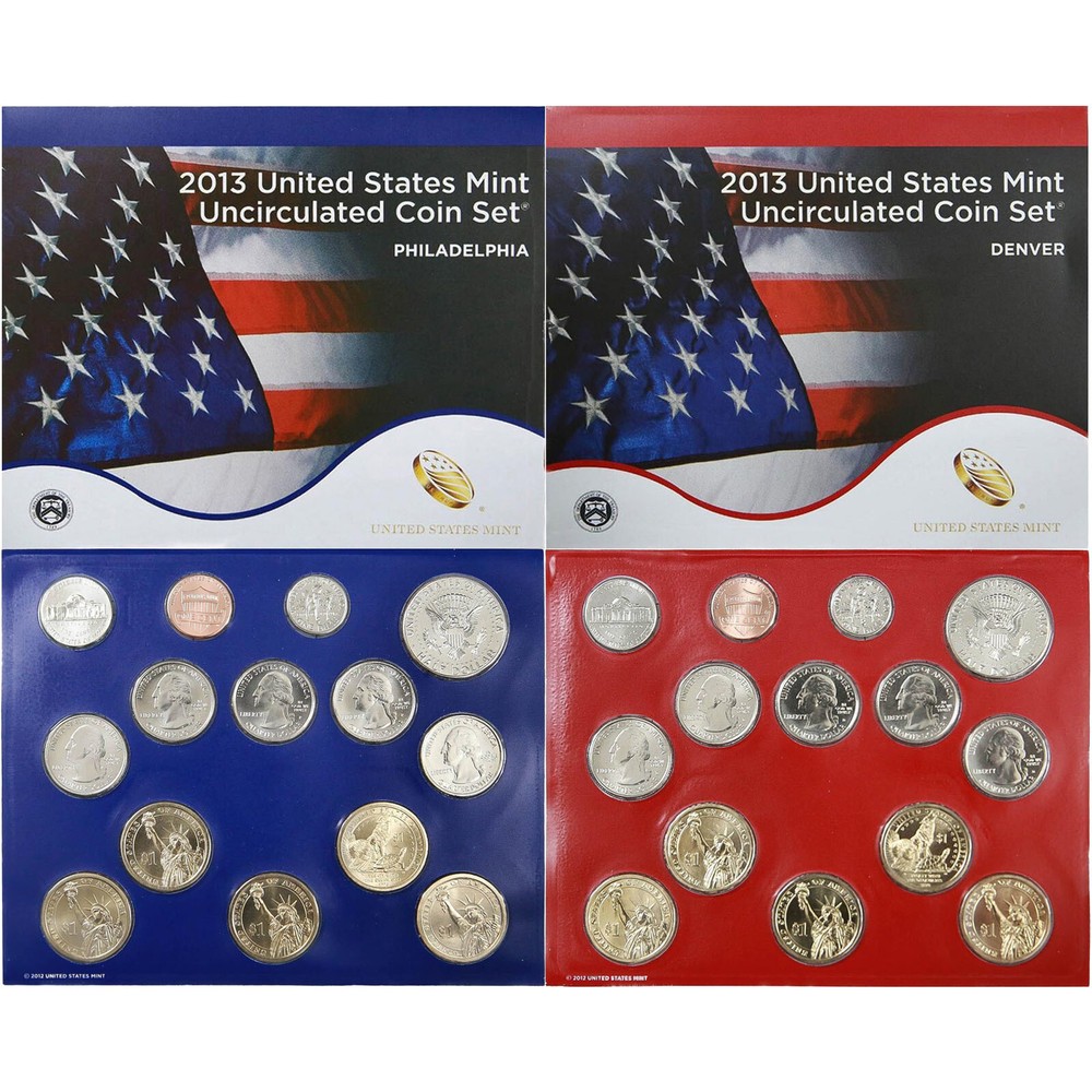 2013 Mint Set Original Plastic 28 BU US Coins BU