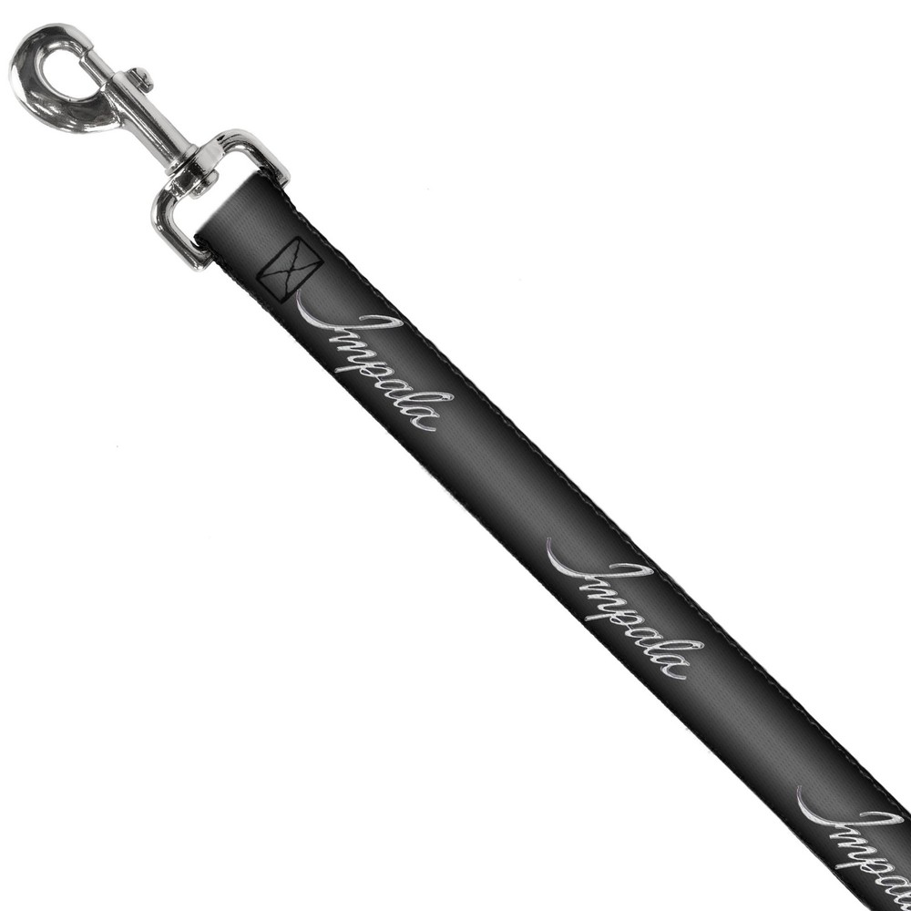 Dog Leash IMPALA Script Emblem Gray Fade/Silver