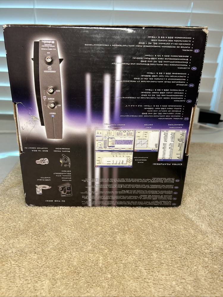 Velleman PCSGU250 USB-Based PC Oscilloscope & Function Generator