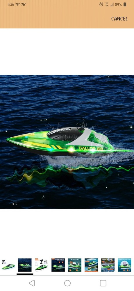 Remote Control Boat With LED Light
