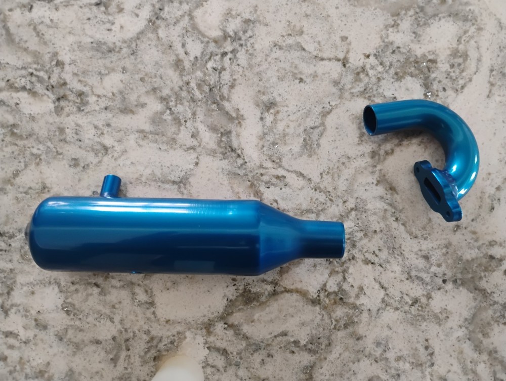 Team Associated RC10GT Blue Header/Pipe factory Team