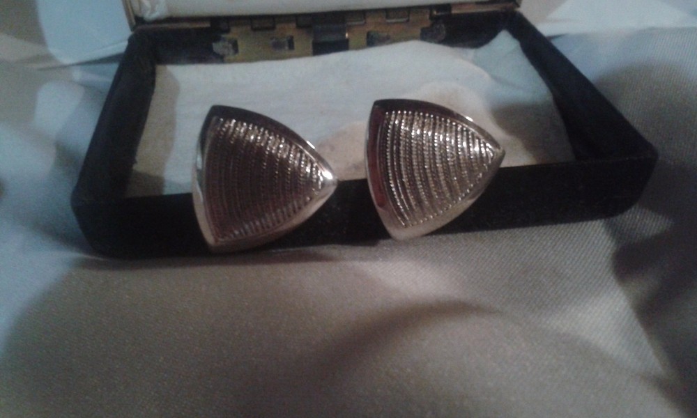 cuff links approx. 1964, silver color