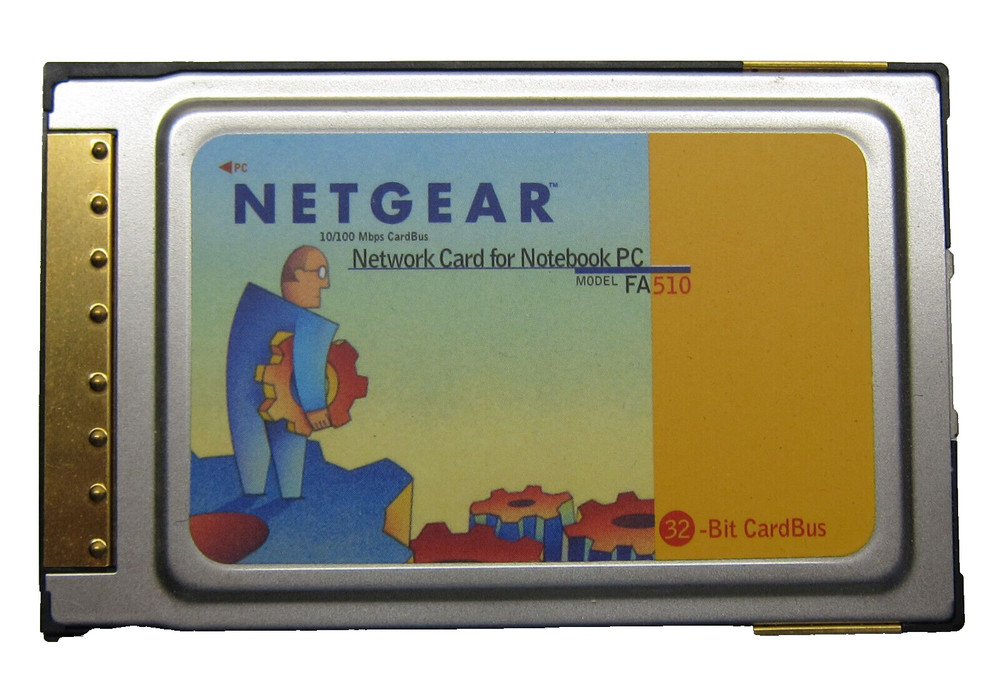 Genuine Netgear 10/100 Mbps Network Card for Notebook PC Model FA510