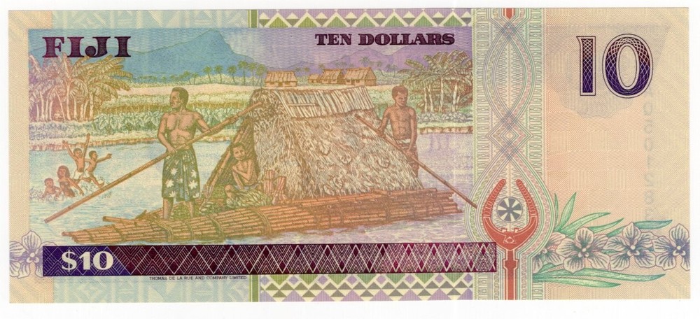 FIJI P-98b 10 Dollars 1996 UNC