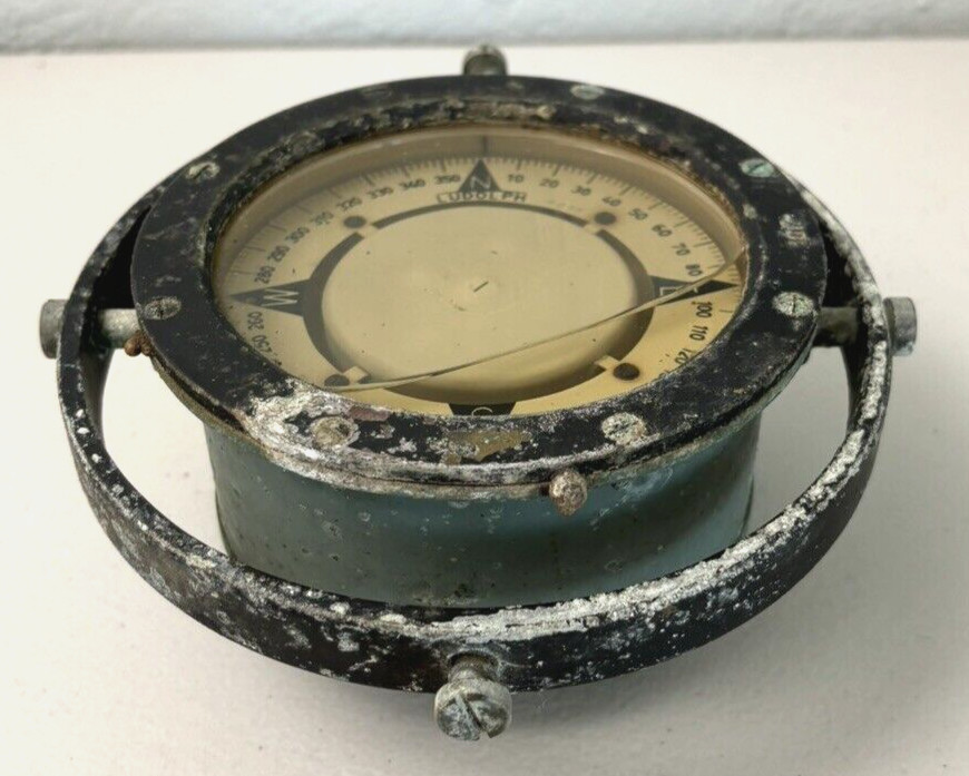 Vintage W. Ludolph Marine Compass