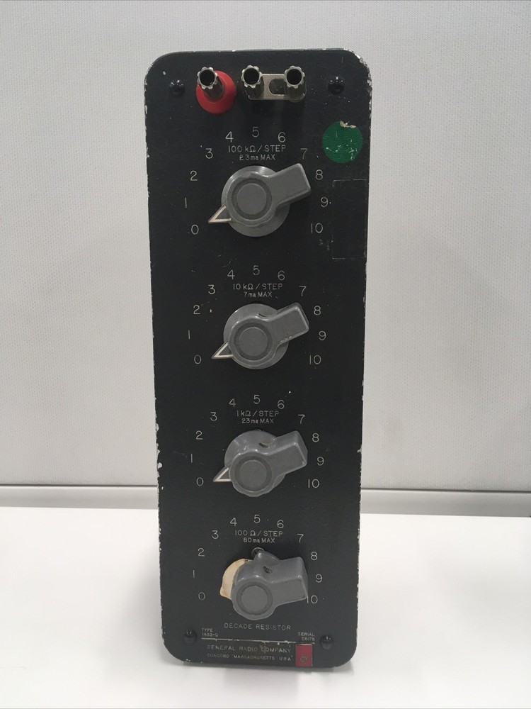 GenRad 1432-Q Decade Resistor Box Tested See Table