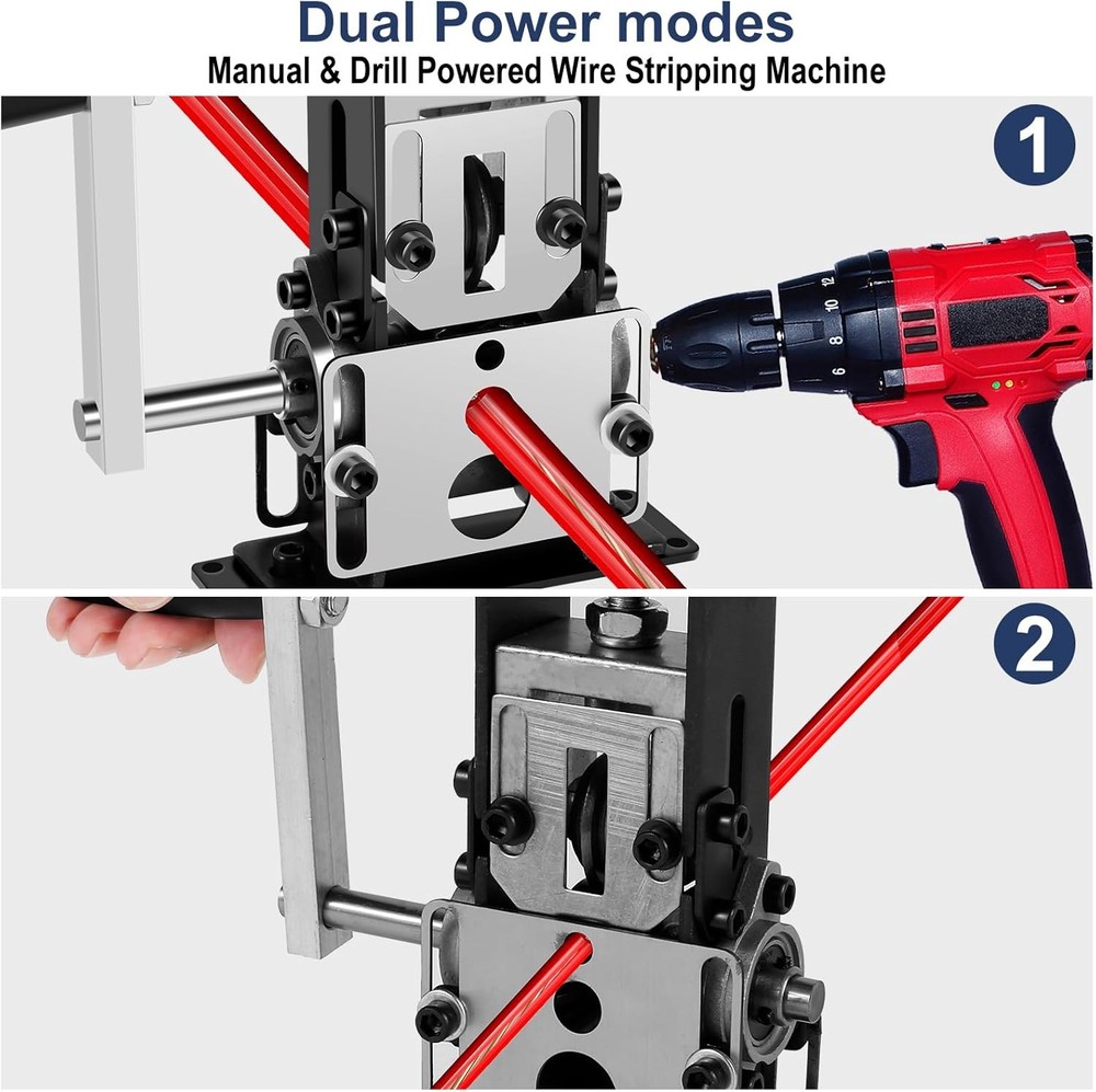 Manual Wire Stripper Machine, 0.06''-0.98'' Scrap Copper Wire Stripping Machine