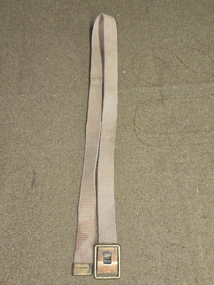 WWI USMC Khaki Webbing Belt