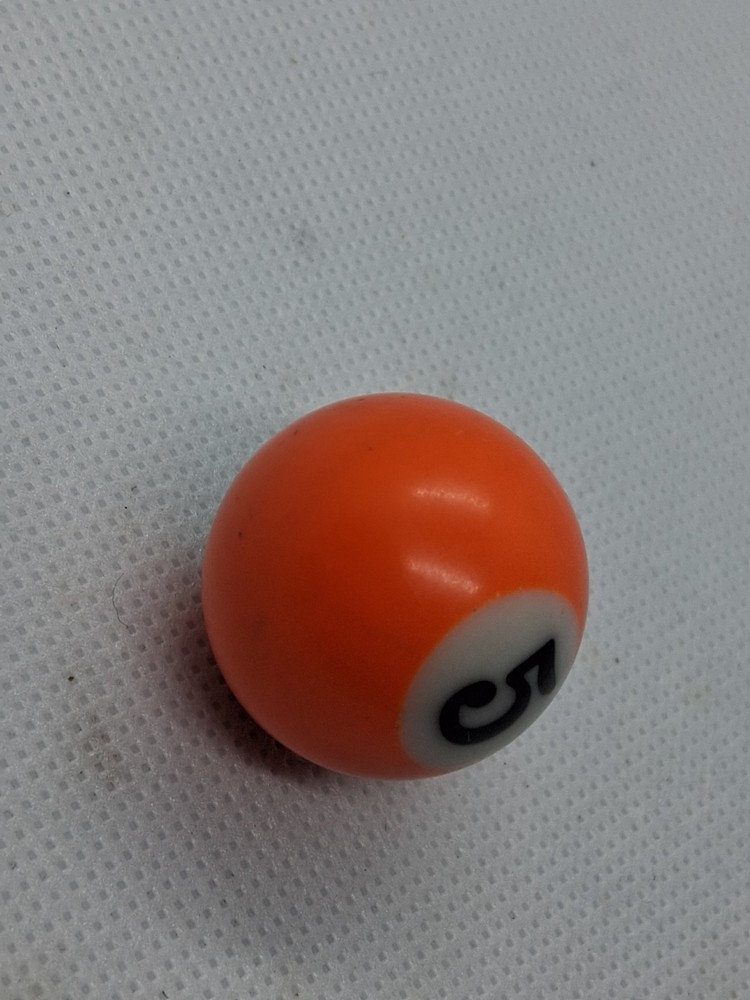 Mini Pool Billiard Ball 1.5" - Replacement Collectible - SOLID ORANGE #5