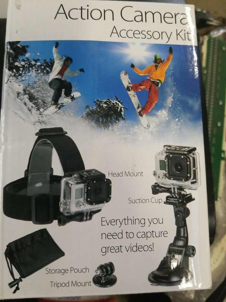 Sunpak-PlatinumPlus Action Camera Accessory Mount Kit/ Black/ Action