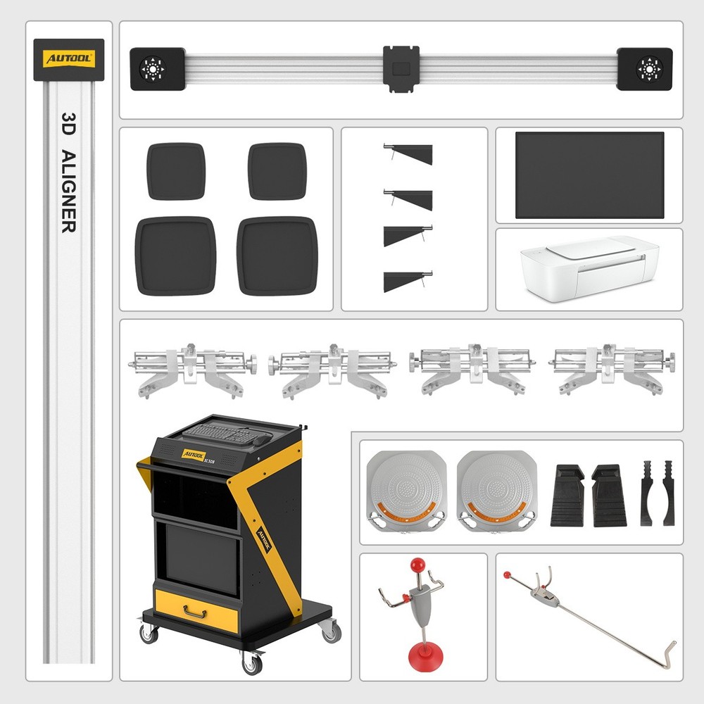 AUTOOL XC508 3D Wheel Alignment Machine Fully Automatic Tire Aligner System 110V