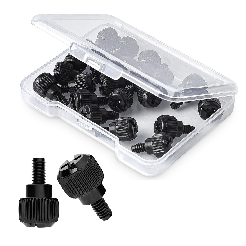 20x Computer Case Thumb Screws,6-32x6 M3.5 PC Case Screws for Desktop Computer C