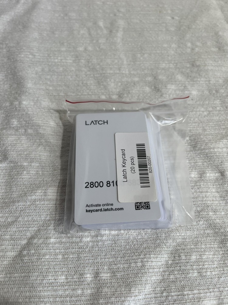 Latch Keycards 20 pieces