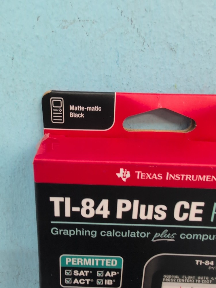 Texas Instruments TI-84 Plus CE Python Graphing Calculator Matte-matic Black