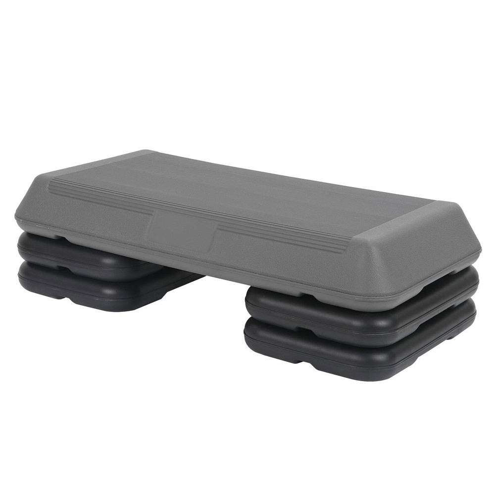 28'' Adjustable Aerobic Stepper Step Platform W/4 Riser Exercise Workout Stepper