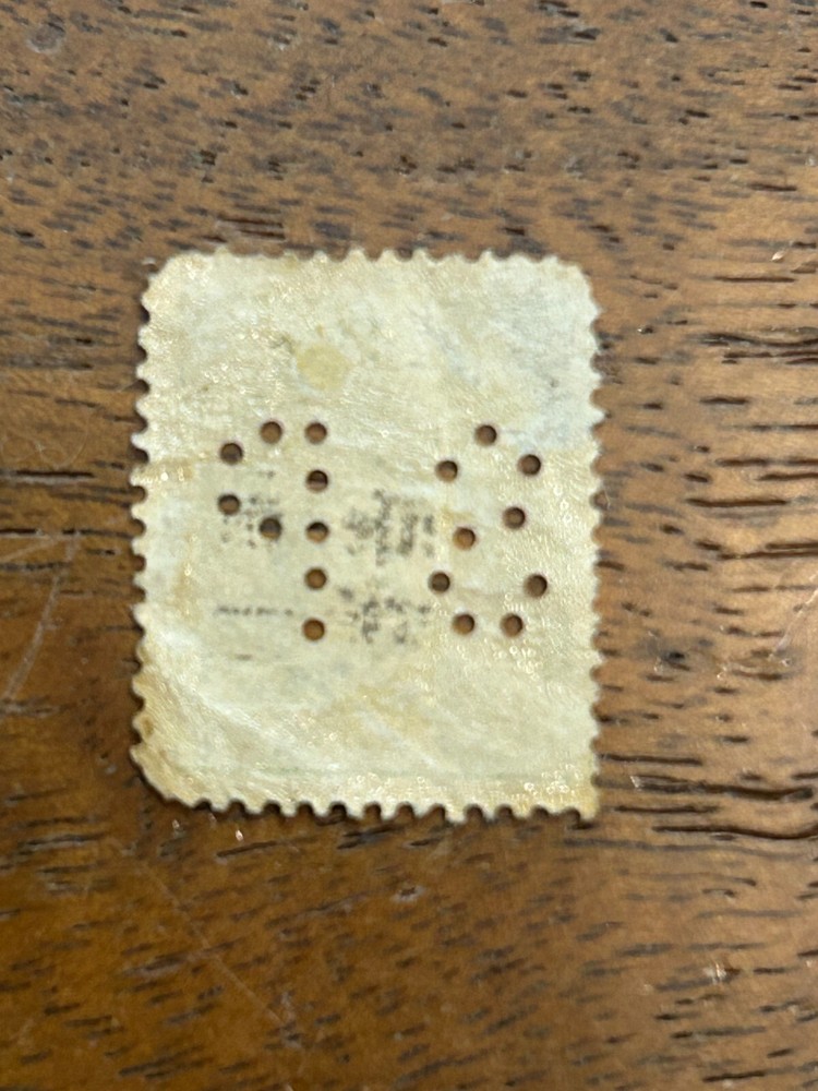 Norway Stamp Perfin S.P. era1917