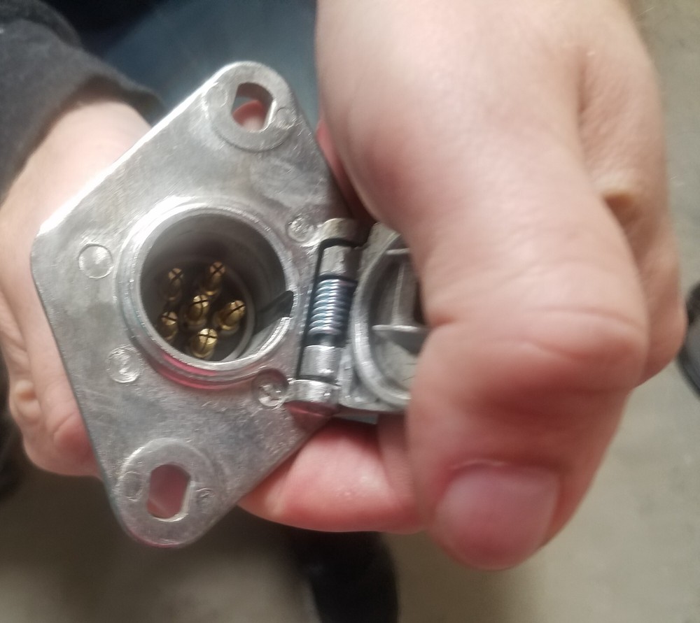 Bargman 6 Pin Round Wiring Harness Connector Vehicle End Horse Trailer